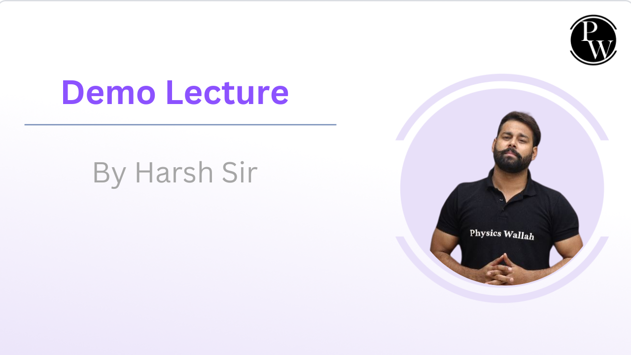 Demo Lecture By Harsh sir