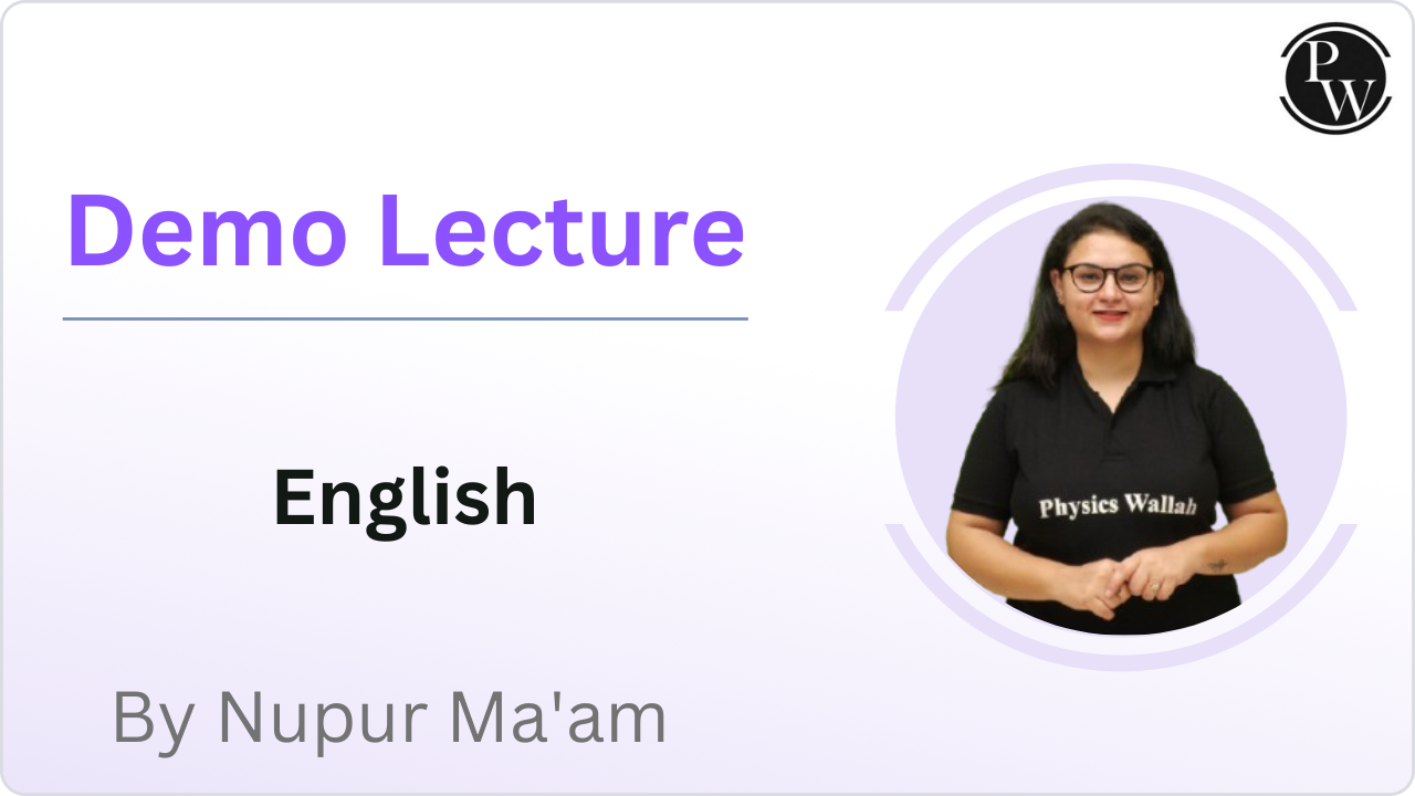 Demo Lecture By Nupur Ma'am (English)
