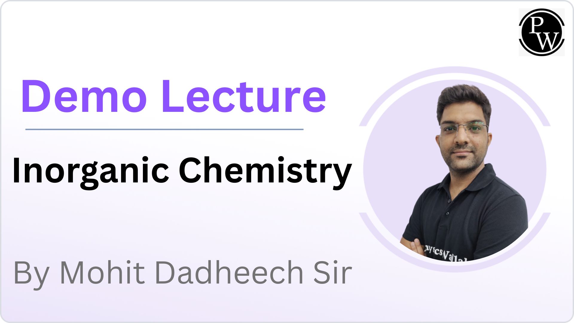 Demo Lecture by Mohit Dadheech Sir