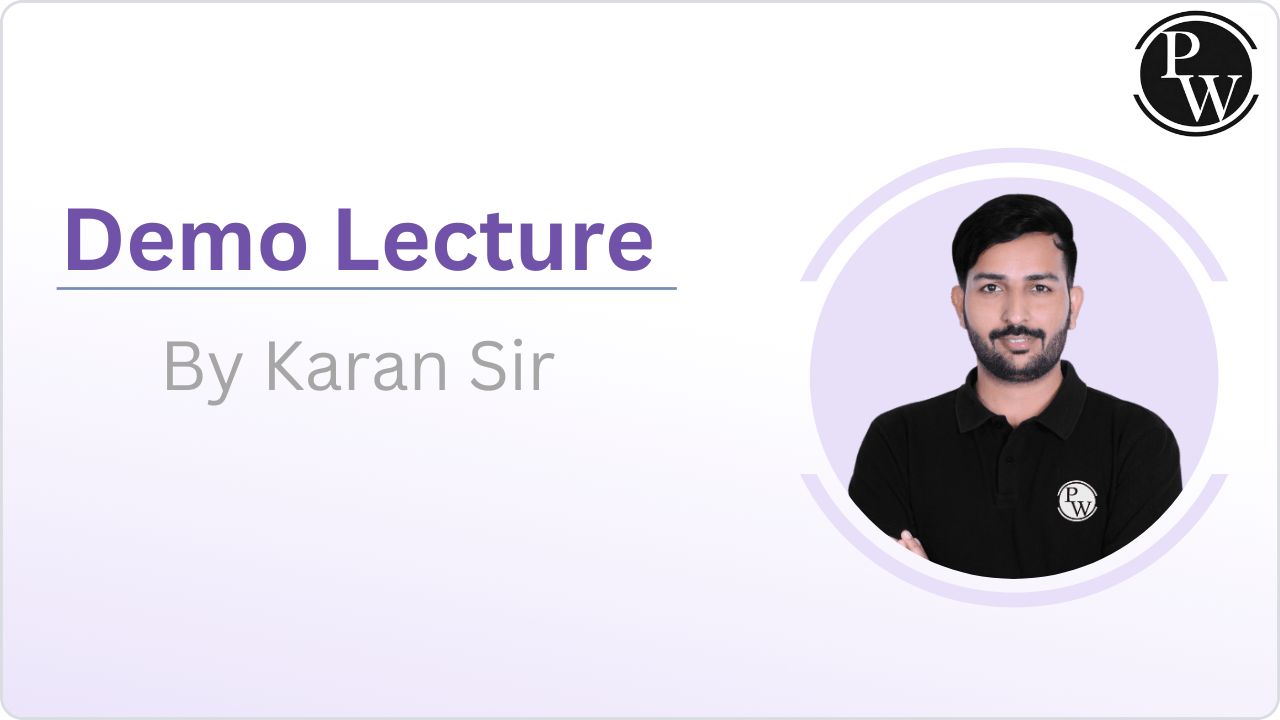 Demo Lecture by Karan Sir