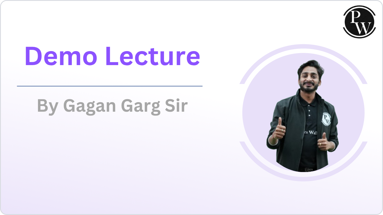 Demo Lecture By Gagan Garg Sir