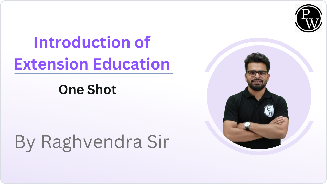Introduction of Extension Education || One Shot