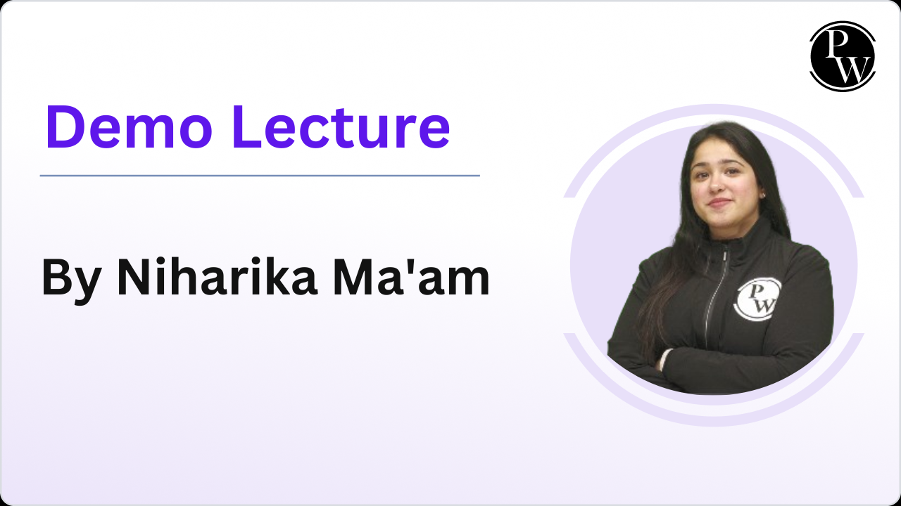 Demo Lecture By Niharika Ma'am