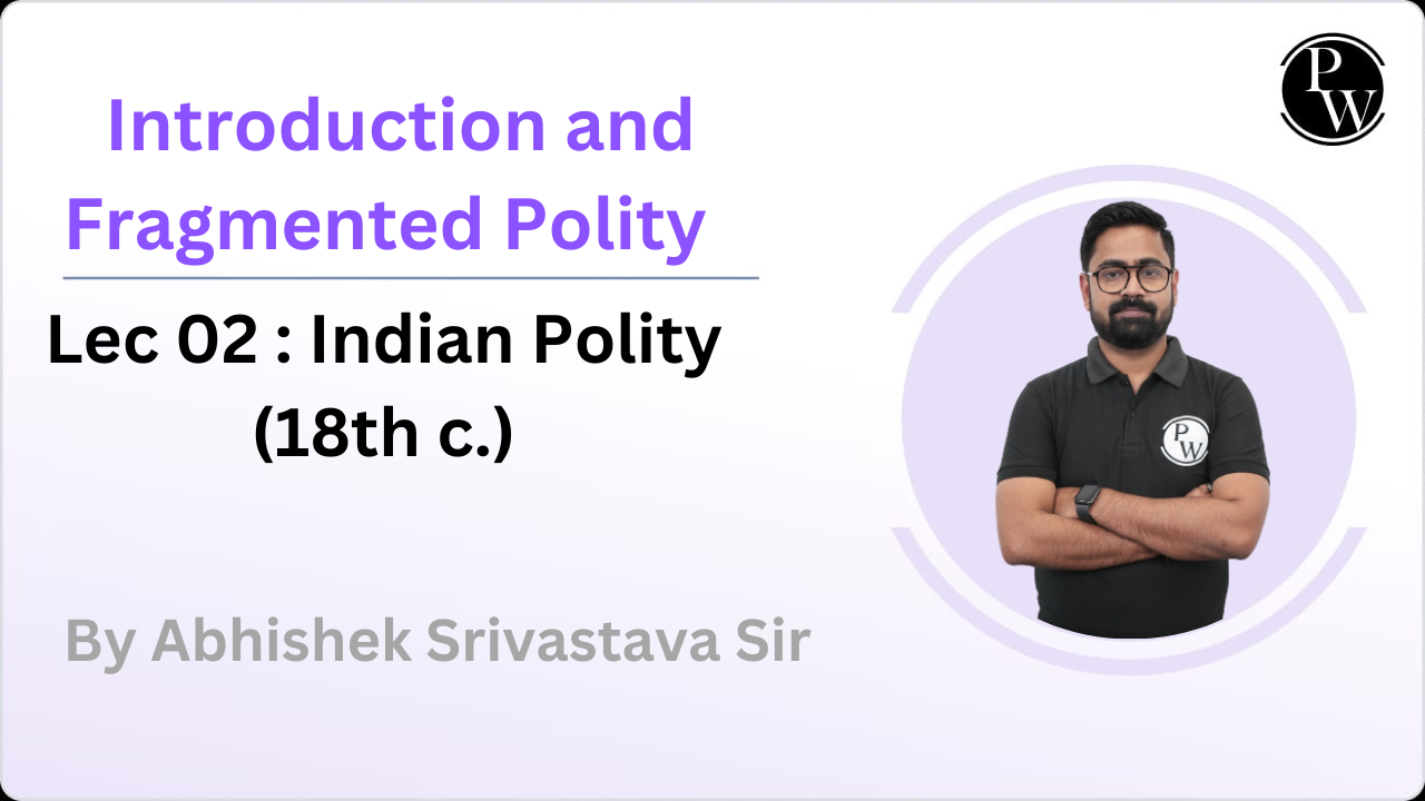 Introduction and Fragmented Polity 02 : Indian Polity (18th c.)