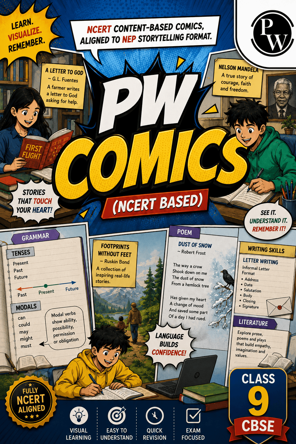 PW Comics English Class 9th (Digital Book)