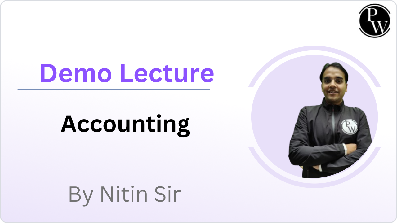 Demo Lecture of Accounting