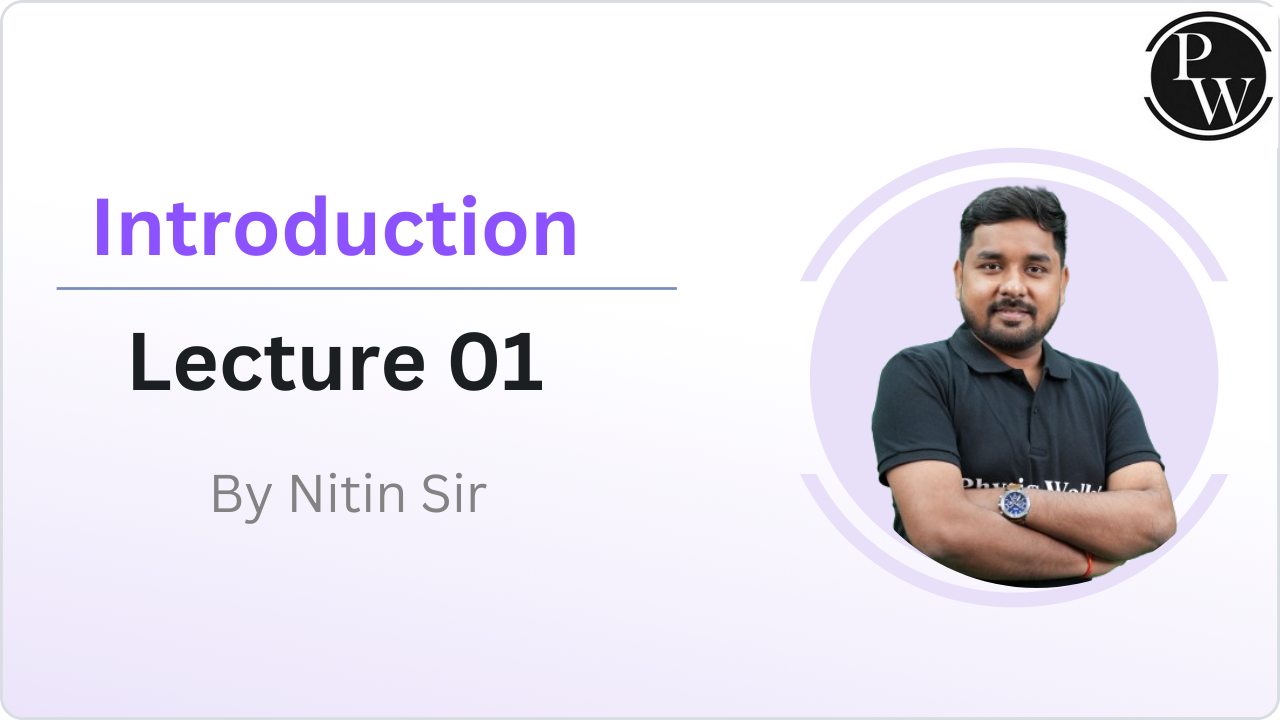 Introduction : Lecture 01