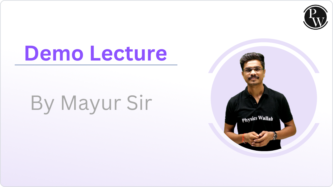 Demo Lecture : Mayur Nimberkar Sir