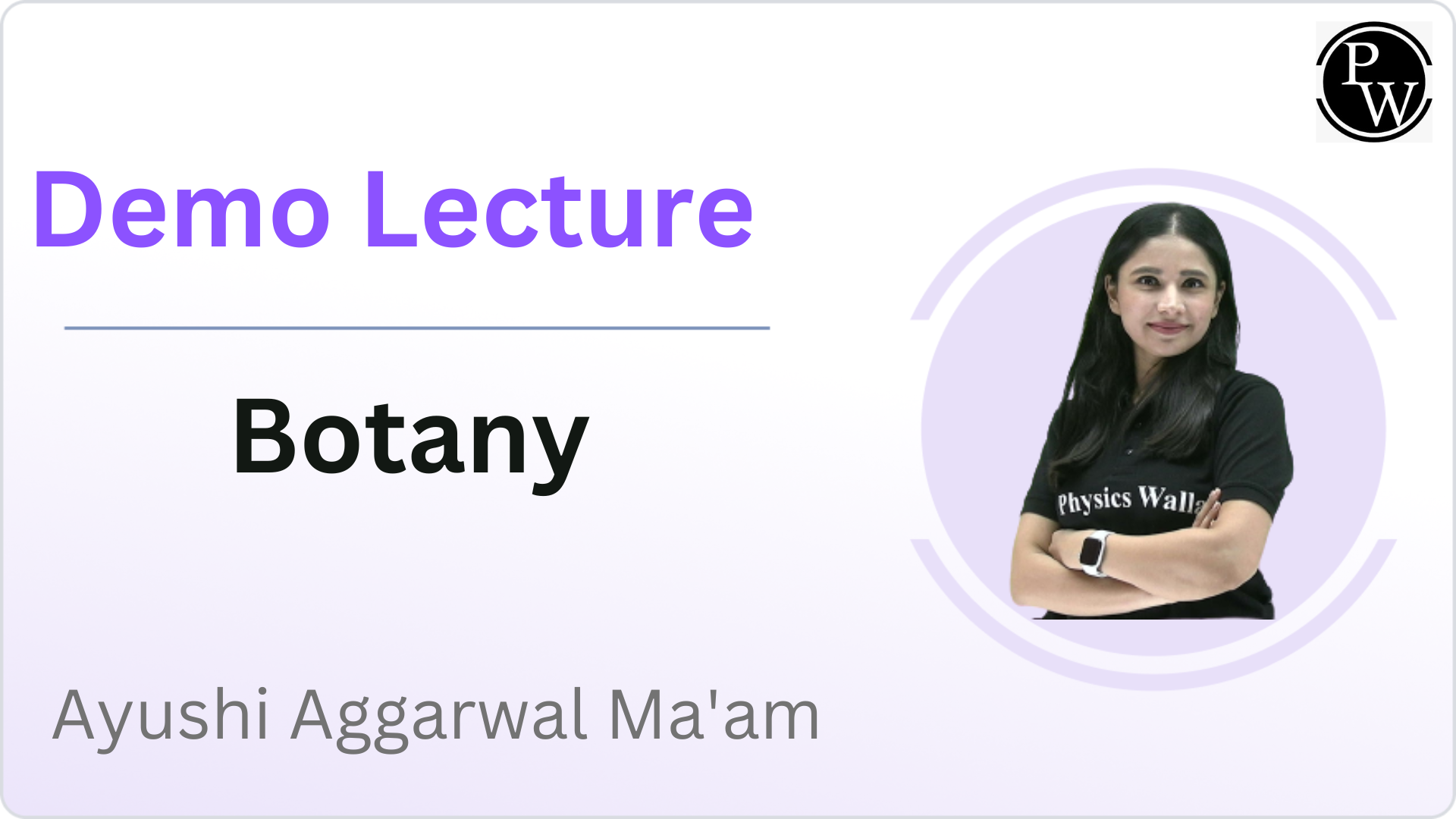 Demo Lecture By Ayushi Agarwal Ma'am