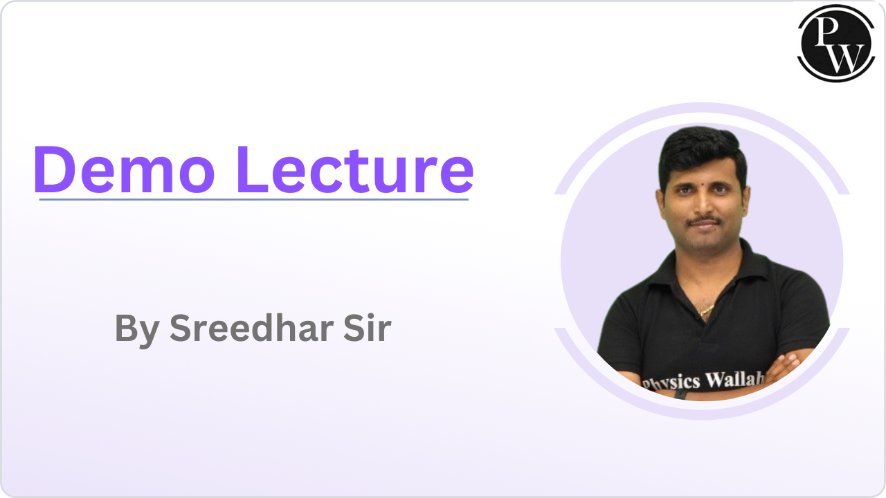 Demo Lecture By Sreedhar Sir