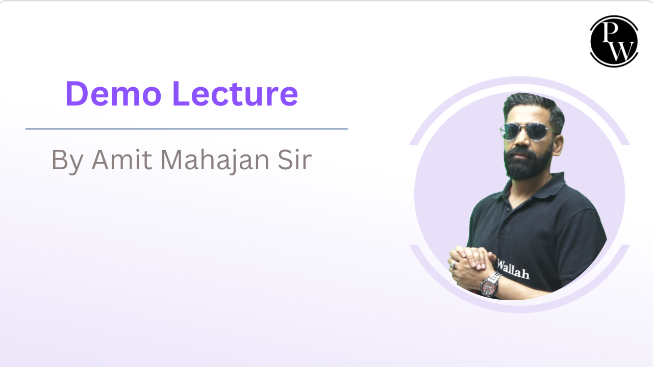 Demo Lecture By Amit Mahajan Sir || Only Video