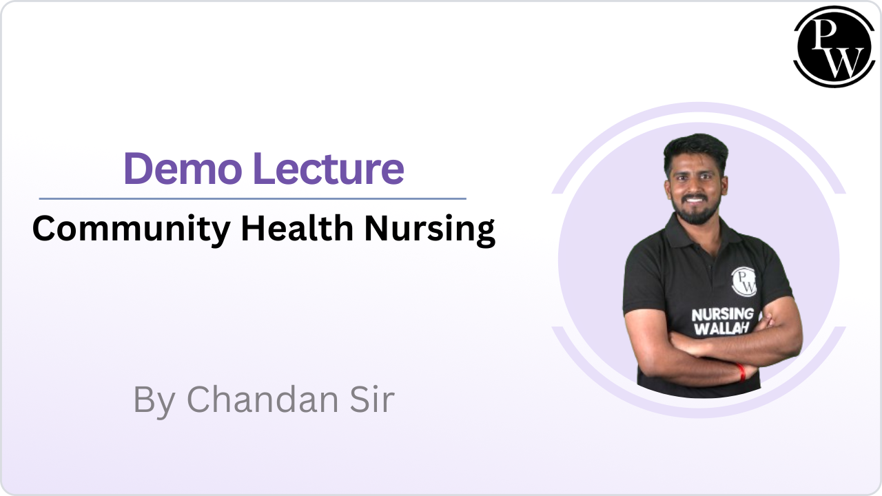 Demo Lecture (Community Health Nursing) By Chandan Sir