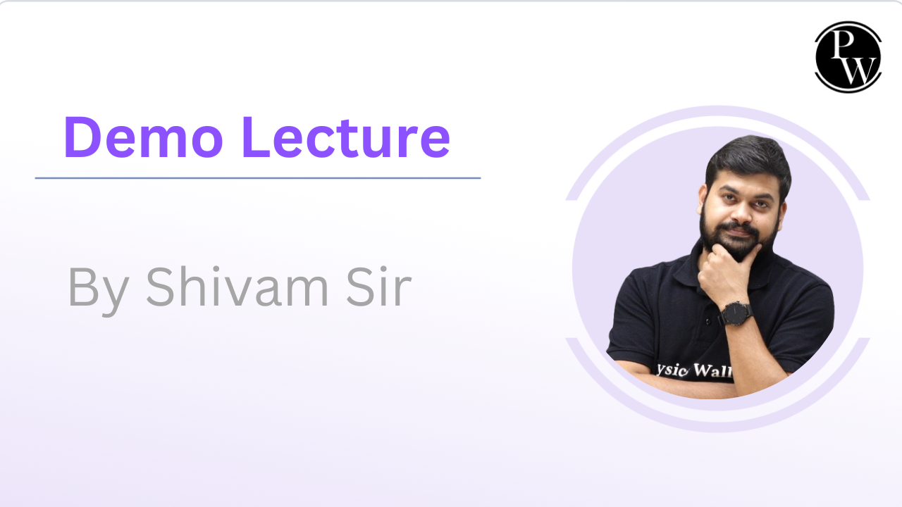 Demo Lecture By Shivam Mishra Sir