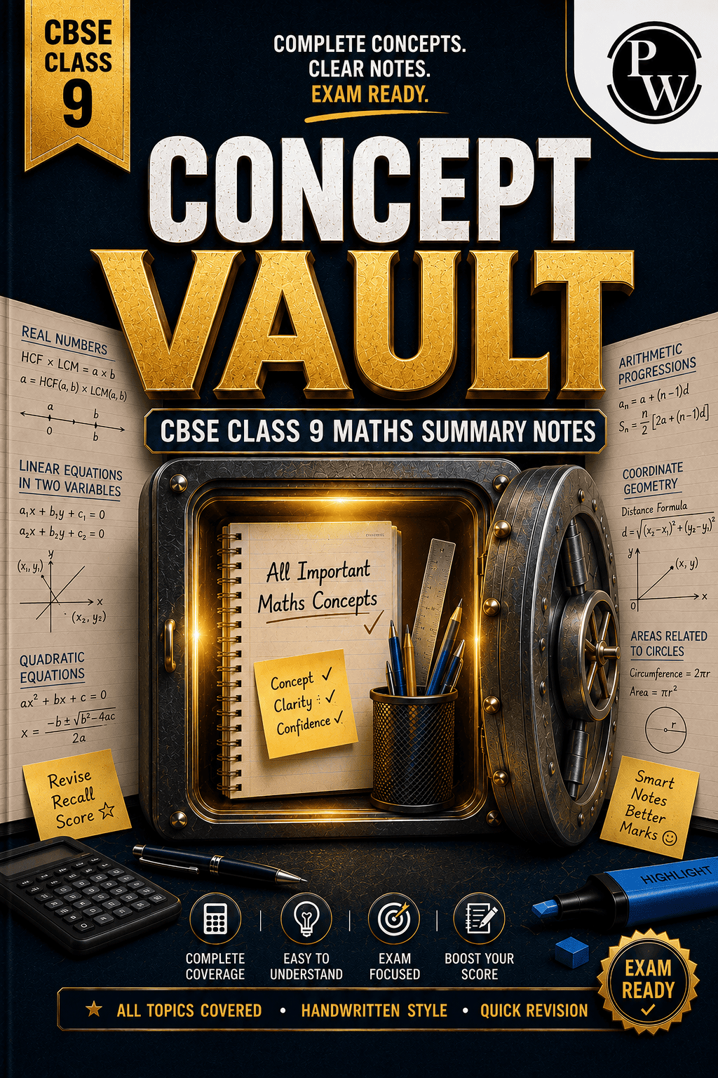 Maths Concept Vault (Handwritten) for Class 9 (Digital Book)