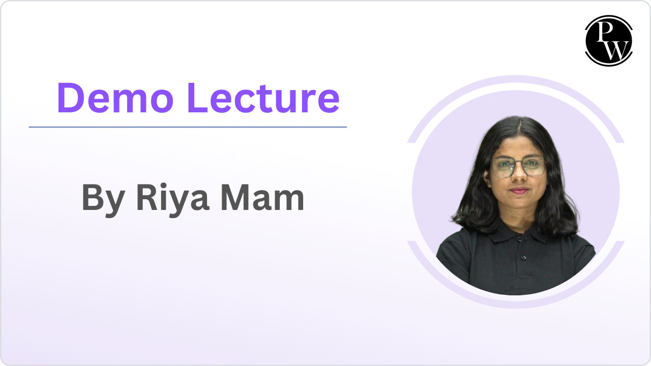 Demo Lecture : Riya Ma'am