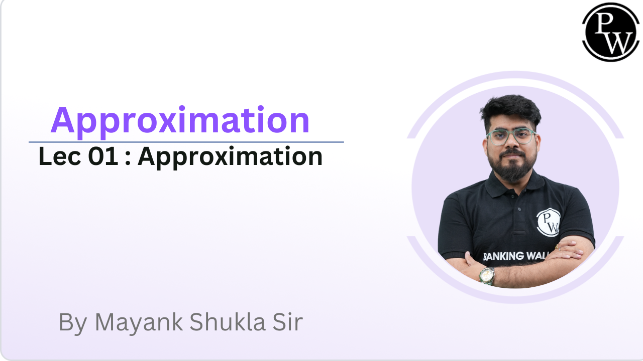 Approximation 01 : Approximation