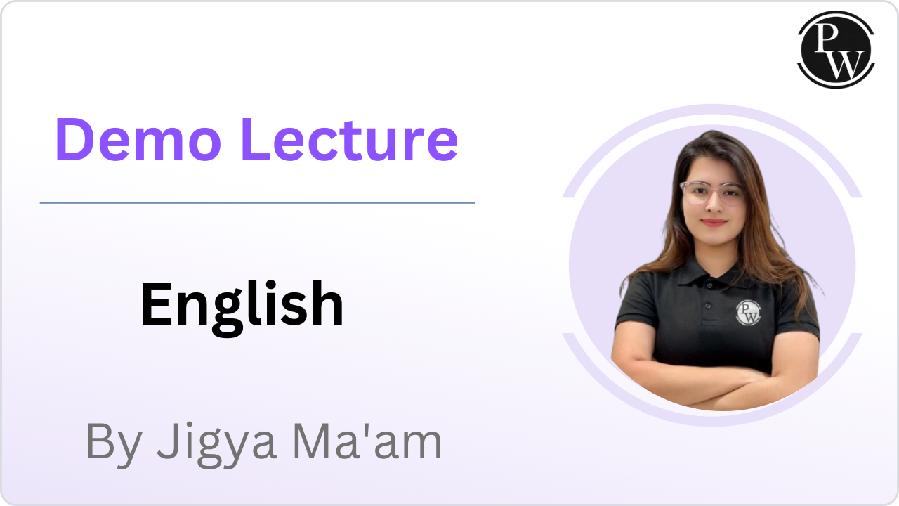 Demo Lecture by Jigya Ma'am