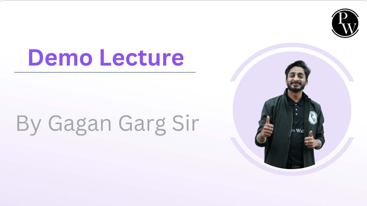 Demo Lecture By Gagan Garg SIr