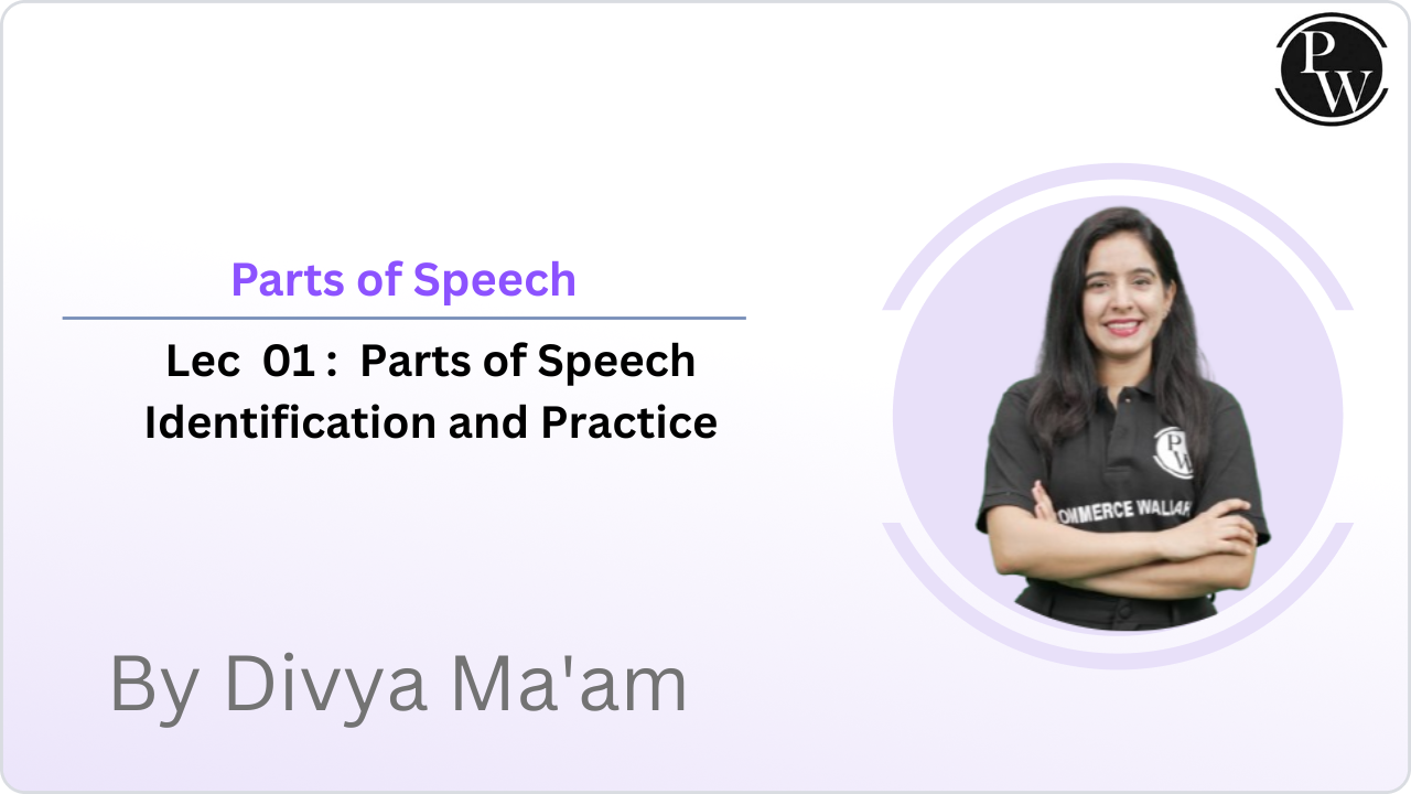 Parts of Speech 01 : Parts of Speech Identification and Practice 