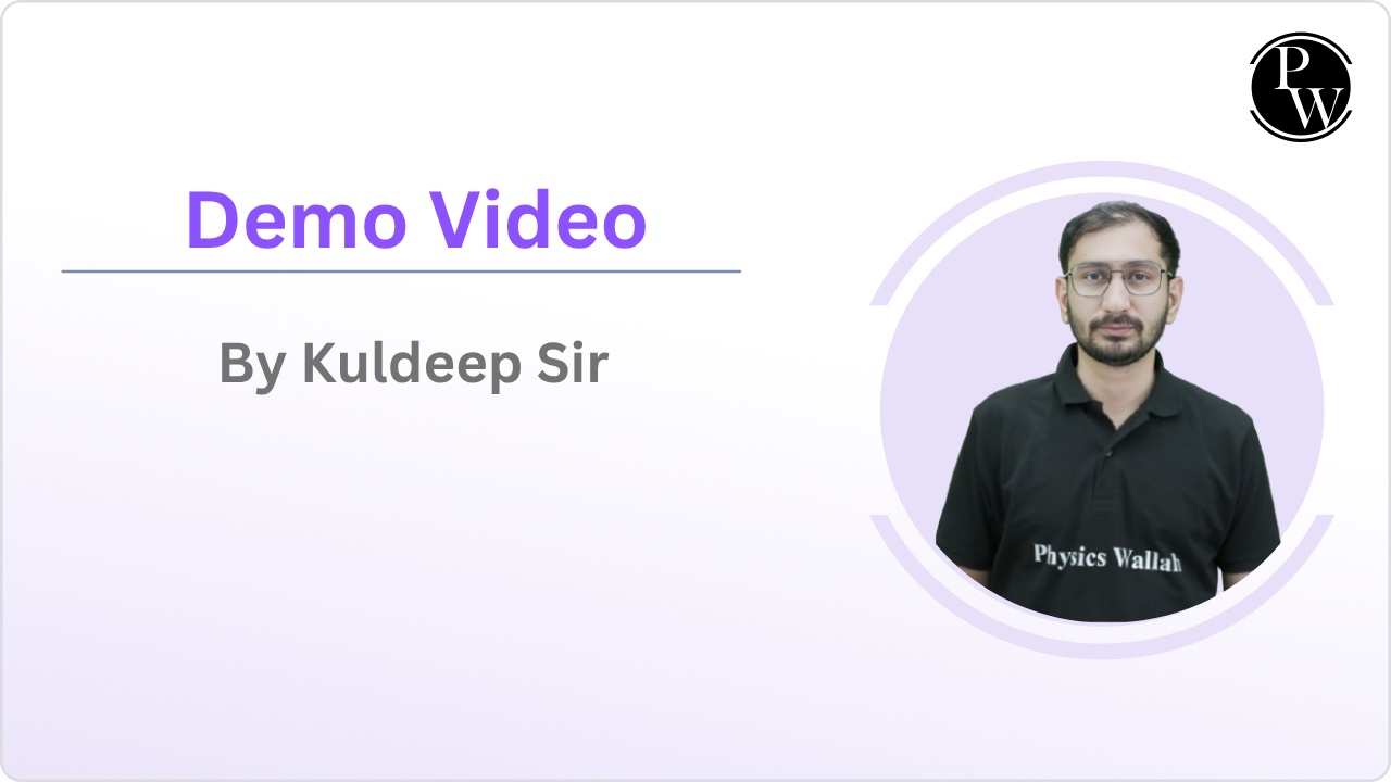  Demo Lecture : Kuldeep Sir