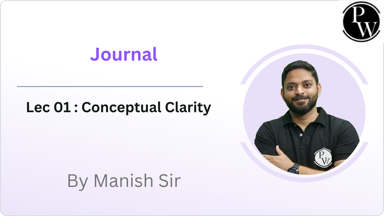 Journal 01 : Conceptual Clarity