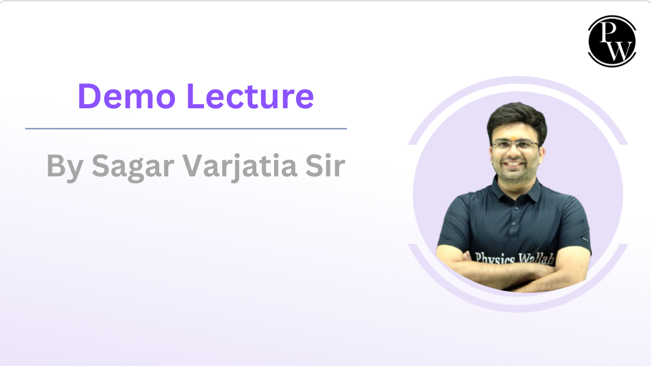 Demo Lecture By Sagar Varjatia Sir