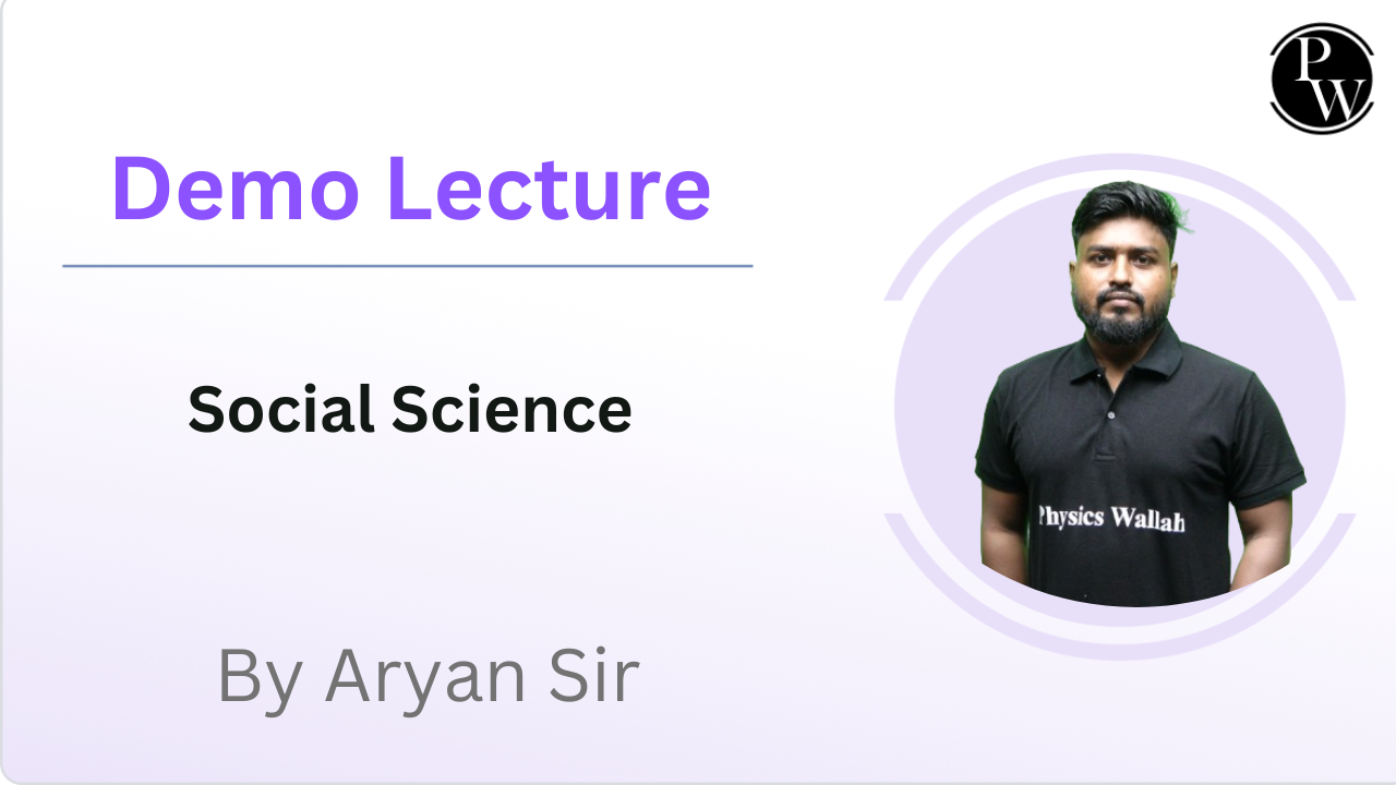 Demo Lecture by Aryan Sir || Social Science
