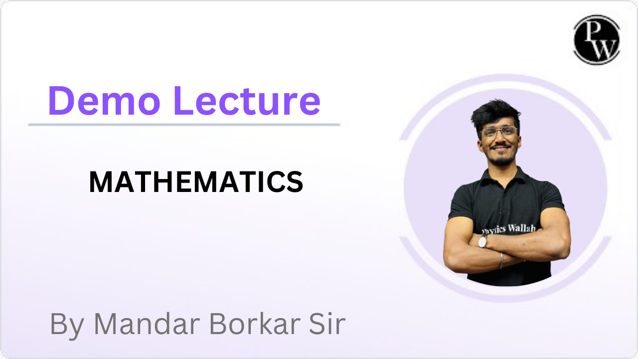  Demo Lecture By Mandar Borkar Sir 