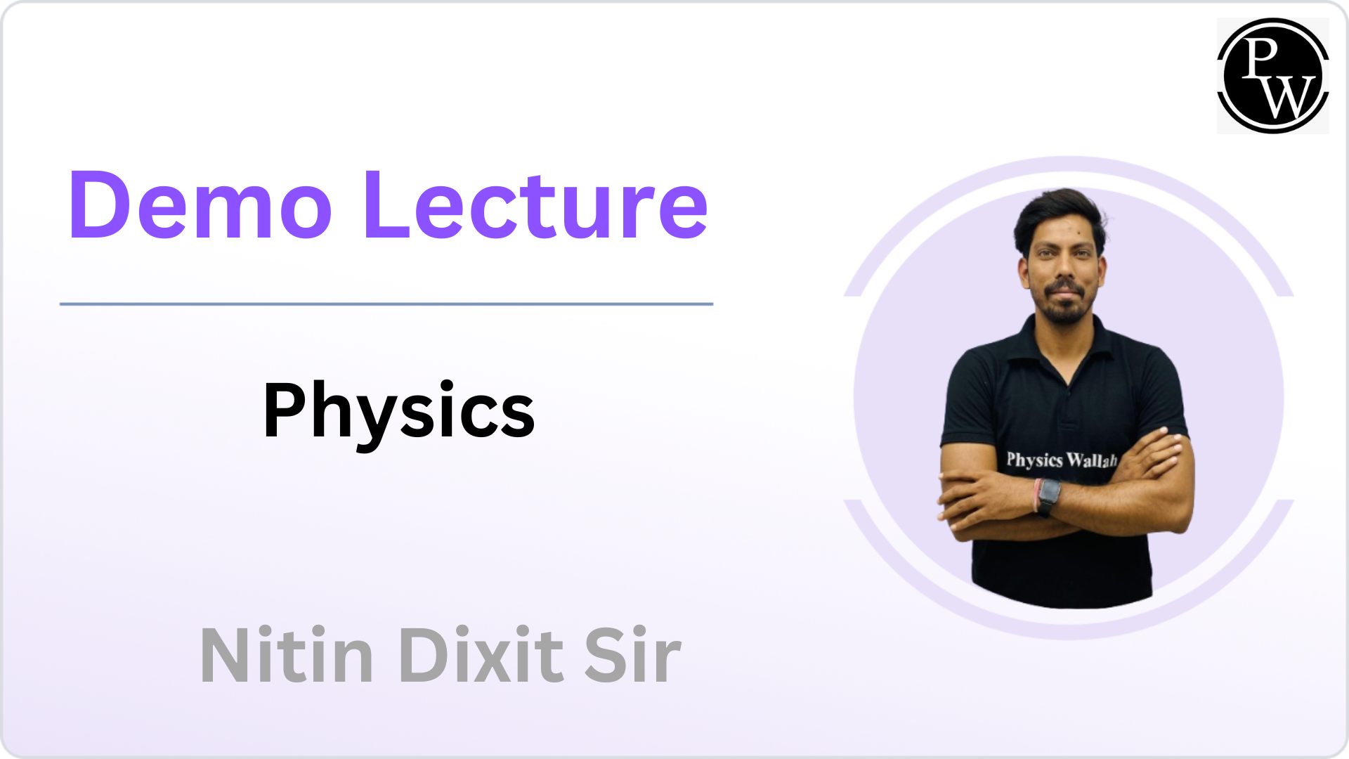 Demo Lecture by Nitin Dixit Sir