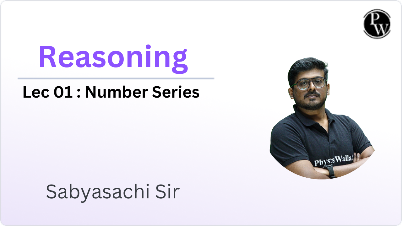Reasoning 01 : Number Series