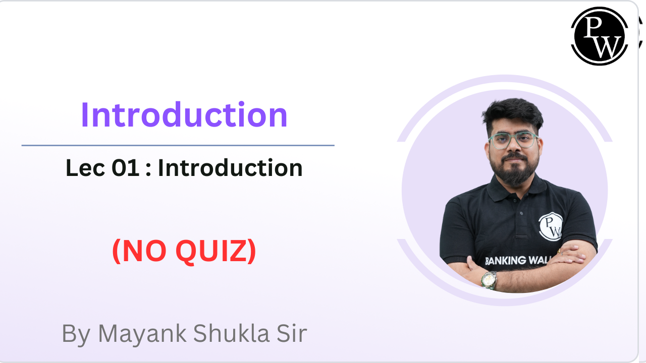 Introduction 01 : Introduction || NO QUIZ