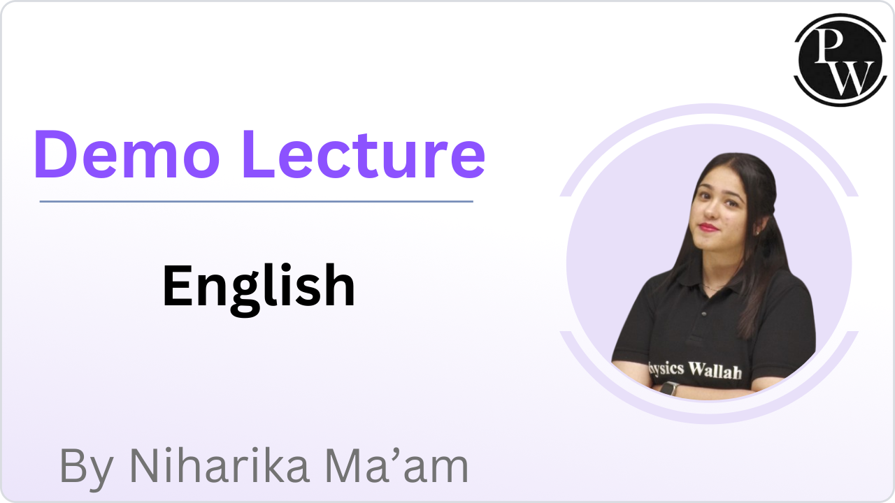 Demo Lecture By Niharika Ma'am