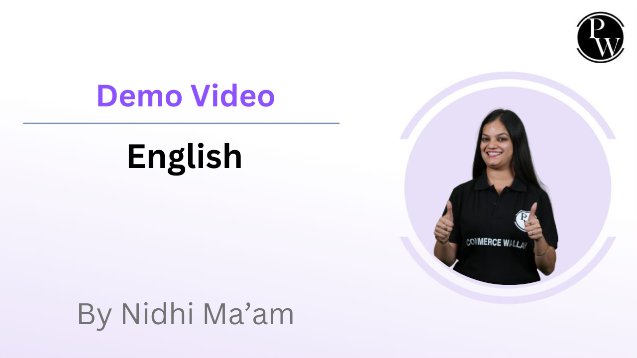 Demo Video by Nidhi Mam (English)