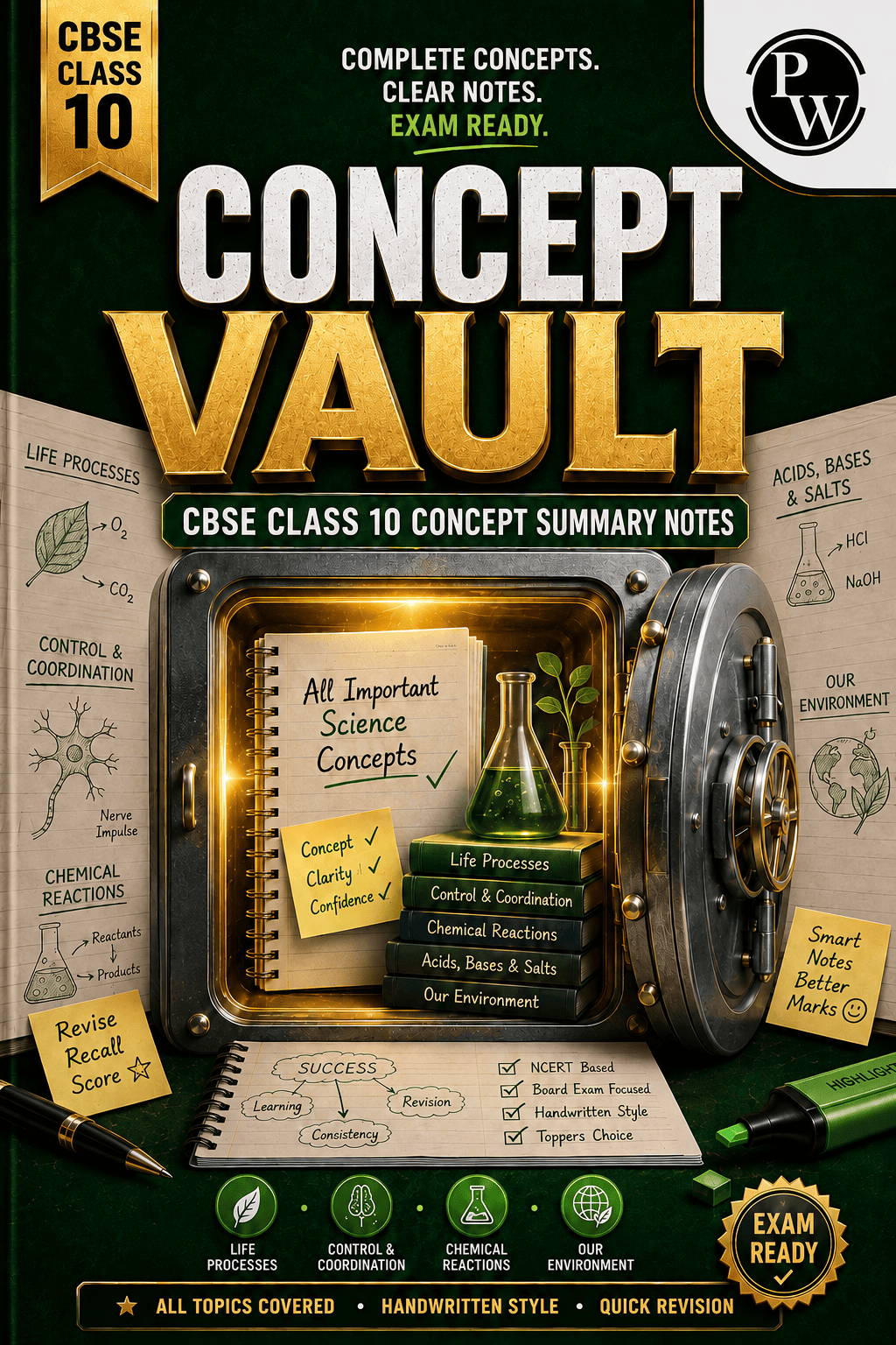 Science Concept Vault (Handwritten) Class 10 (Digital Book)
