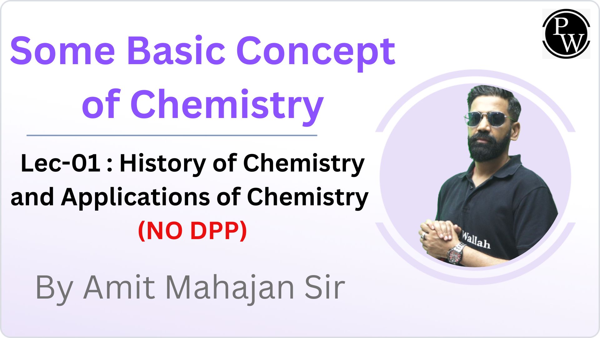 Some Basic Concept of Chemistry 01 : History of Chemistry and Applications of Chemistry  || (NO DPP)
