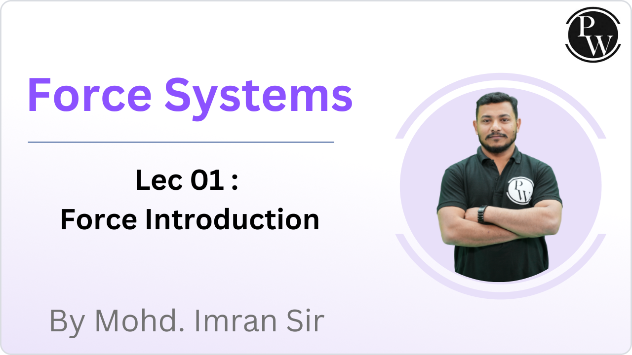 Force Systems 01 : Force Introduction 