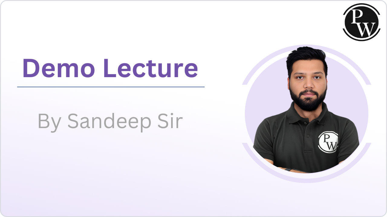 Demo Lecture by Sandeep Sir