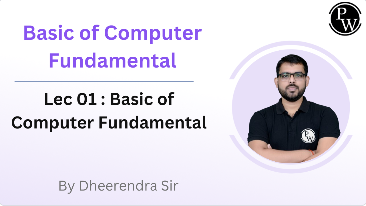 Basic of Computer Fundamental 01 : Basic of Computer Fundamental