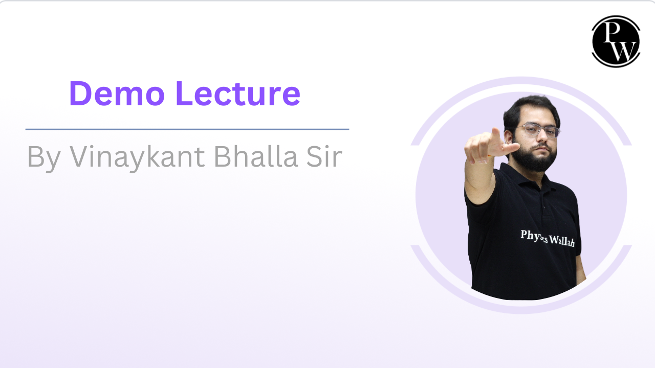Demo Lecture By Vinaykant Bhalla Sir 