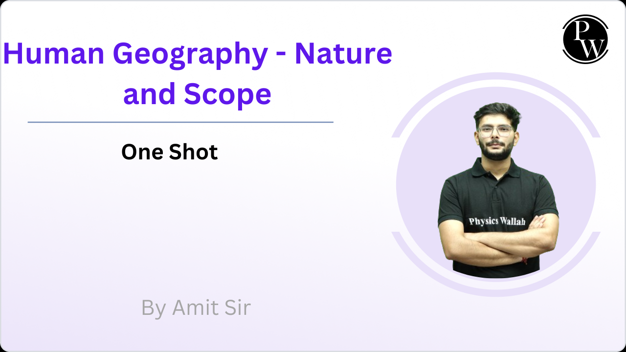 Human Geography - Nature and  Scope : One Shot || Extra Class
