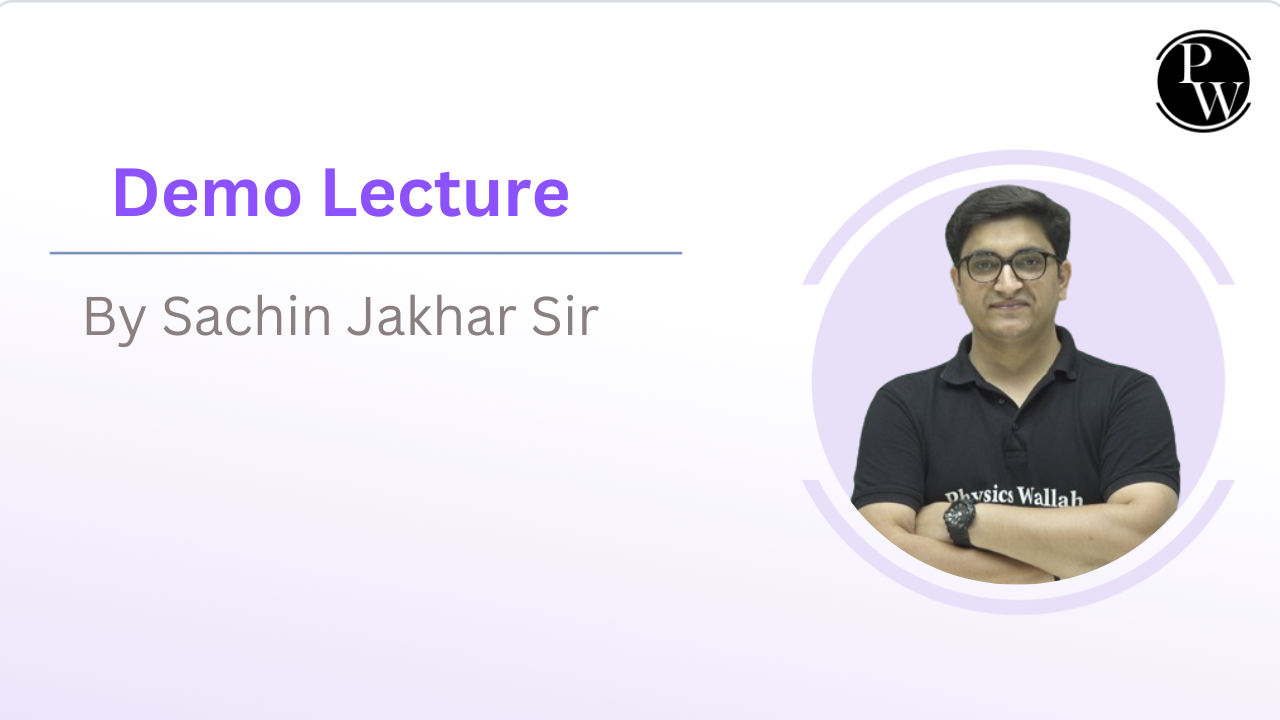 Demo Lecture By Sachin Jakhar Sir || Only Video