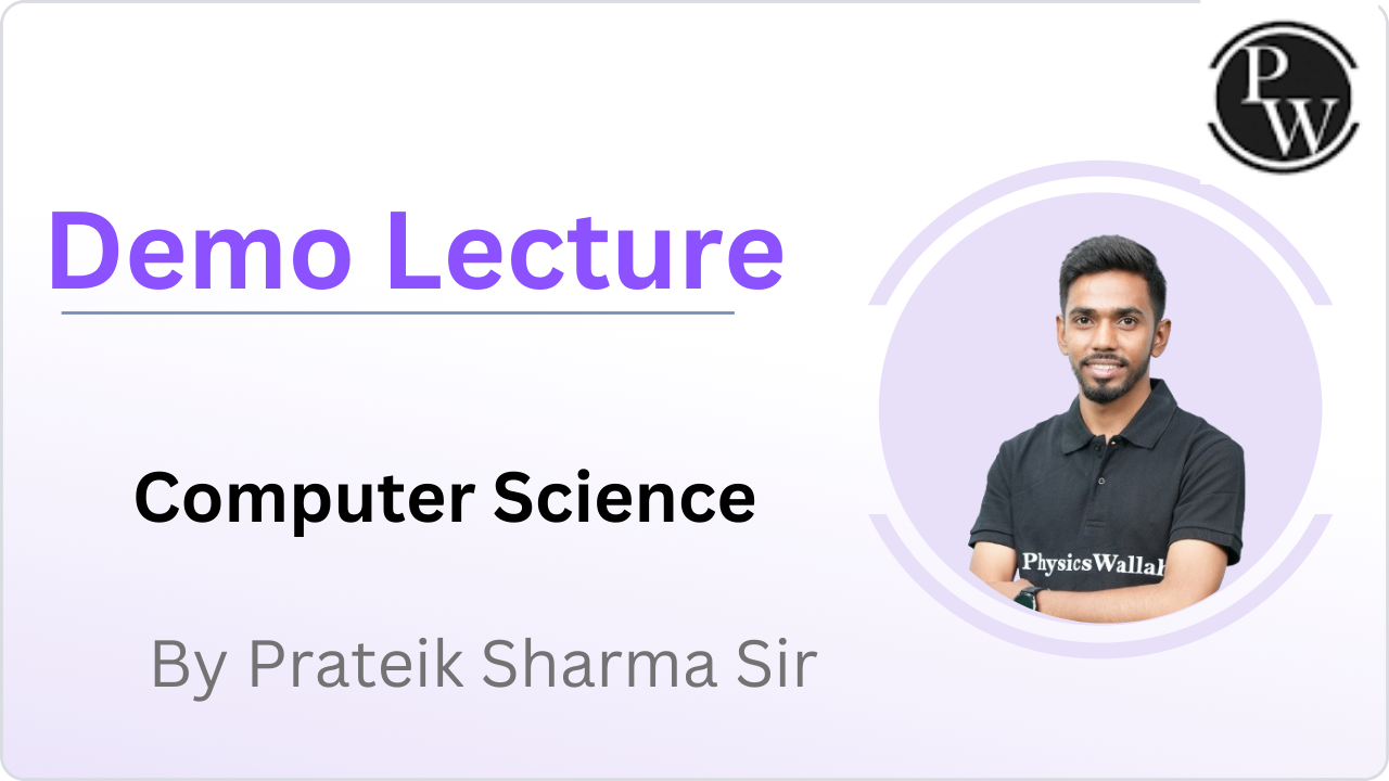 Demo Lecture By Prateik Sharma Sir