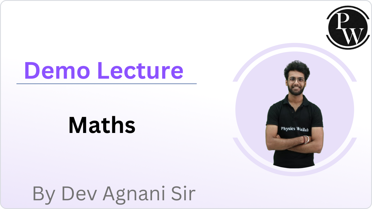 Demo Lecture by Dev Agnani Sir