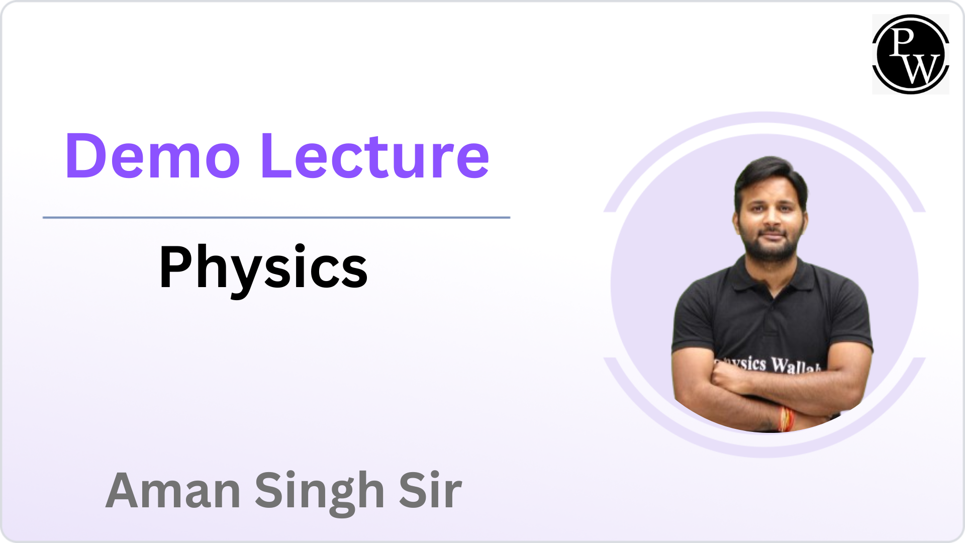 Demo Lecture By Aman Singh Sir 