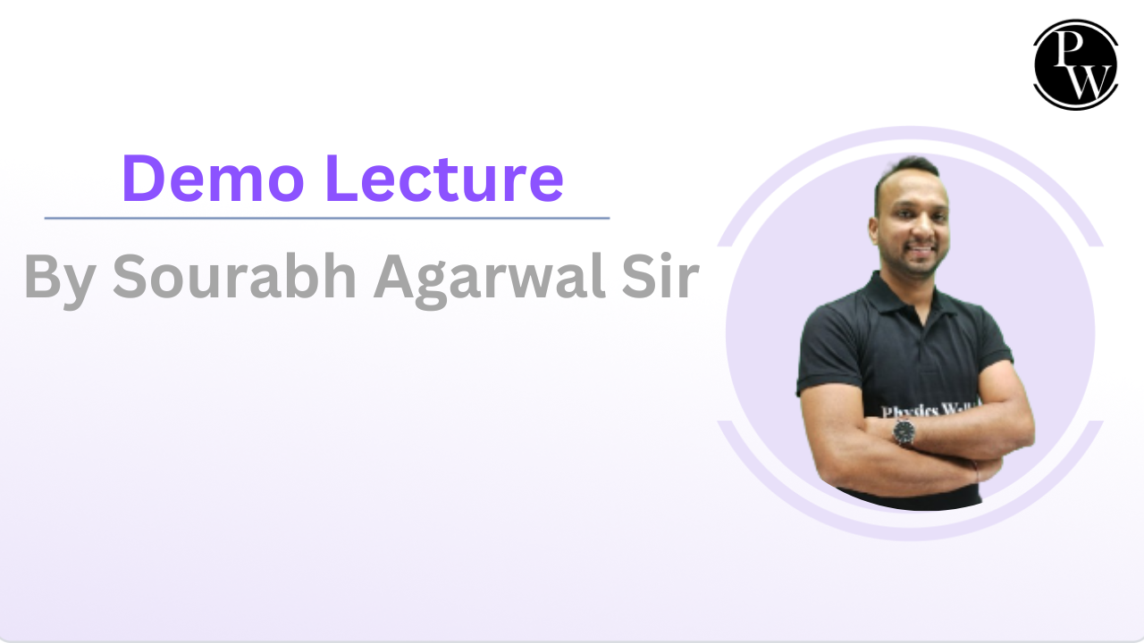 Demo Lecture By Sourabh Agarwal Sir