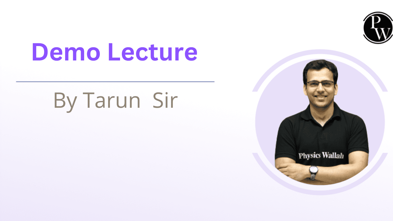 Demo Lecture By Tarun Sir
