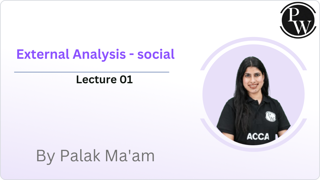 External Analysis - social : Lecture 01  