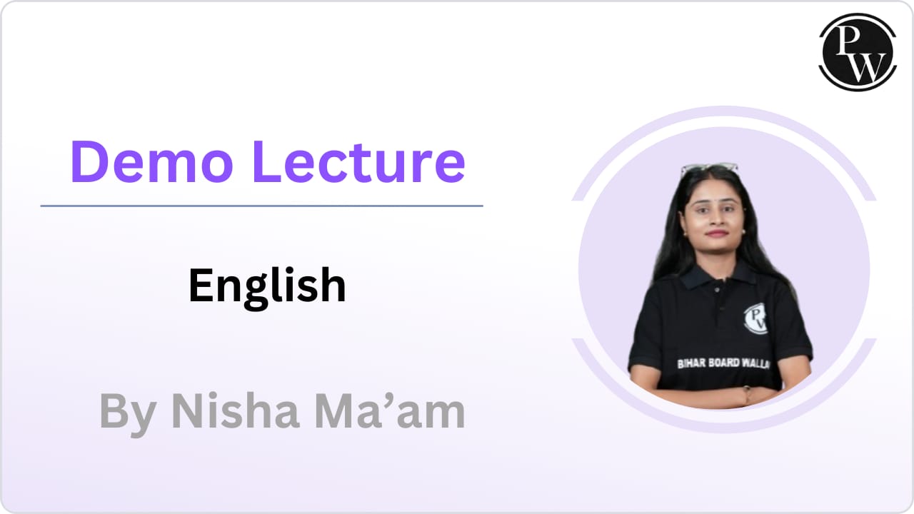 Demo Lecture by Nisha Ma'am