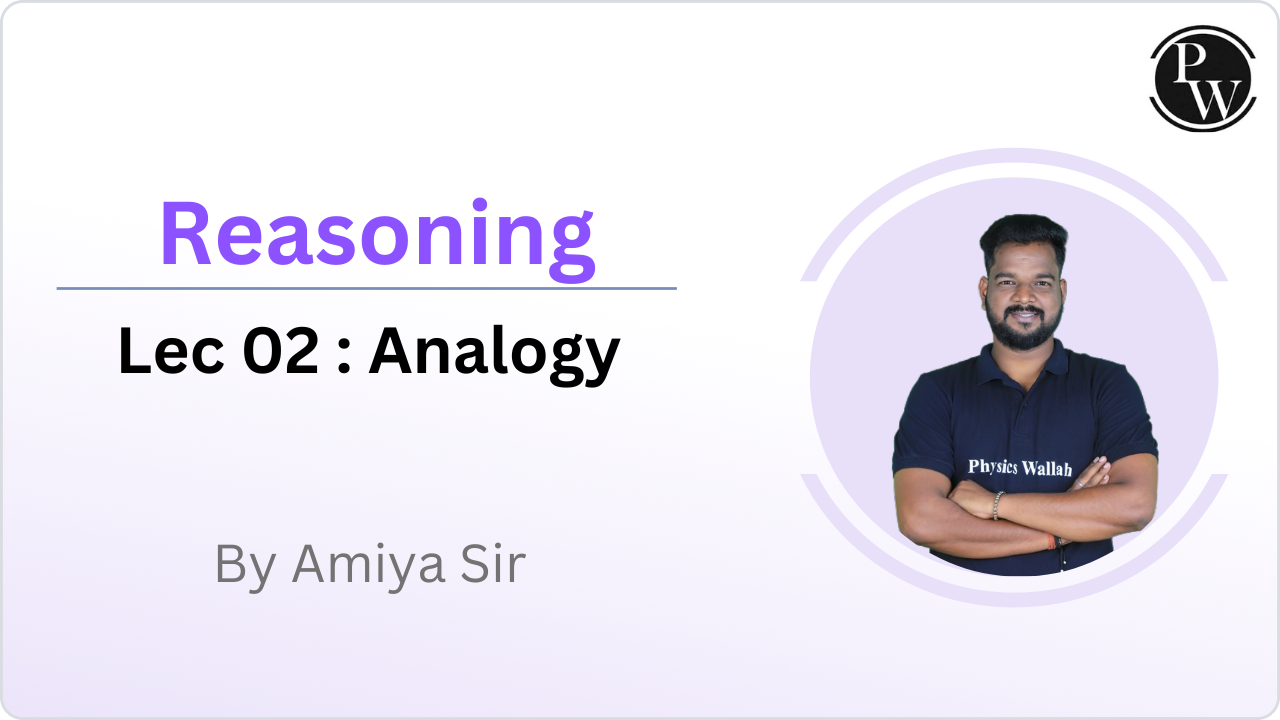 Reasoning 02 :  Analogy 