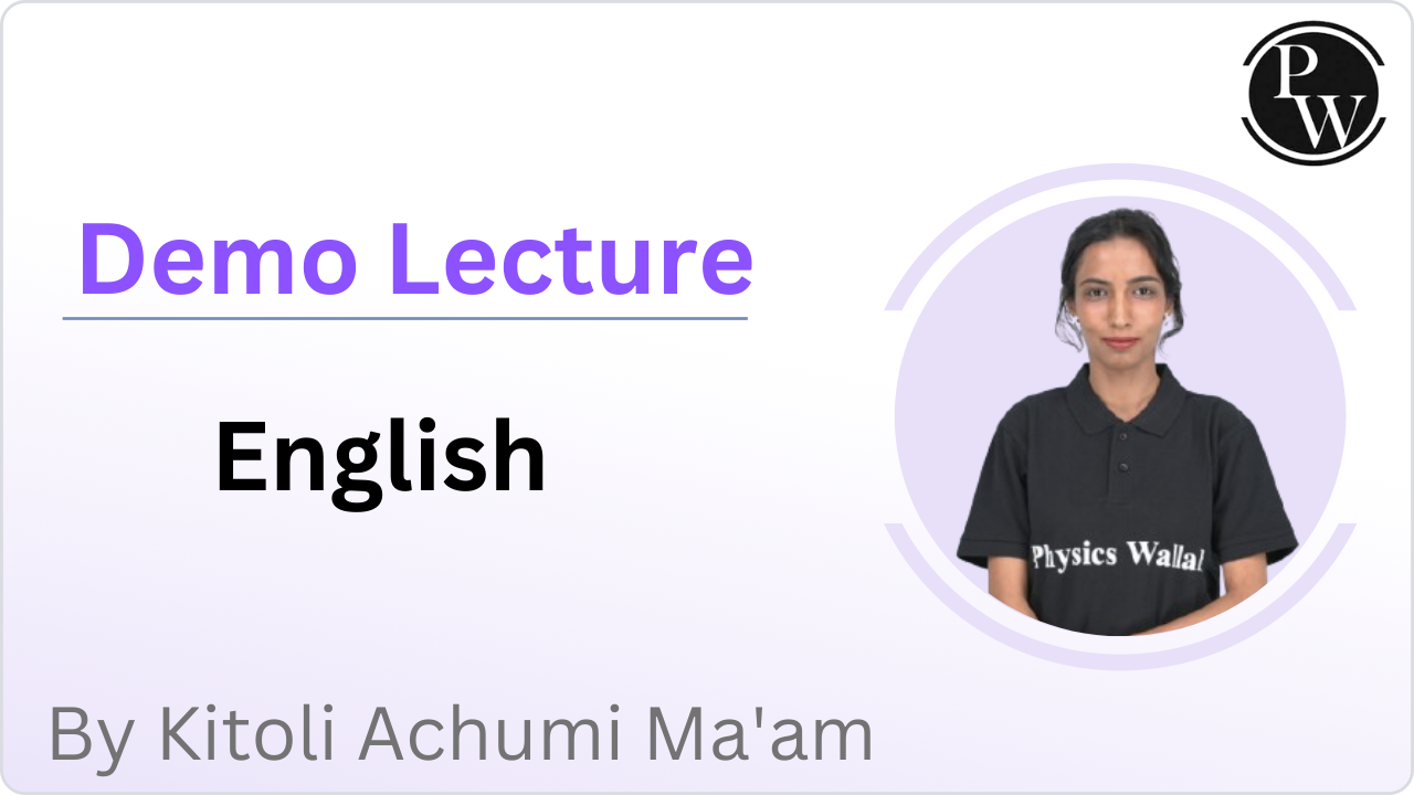 	Demo Lecture By Kitoli Achumi Ma'am 